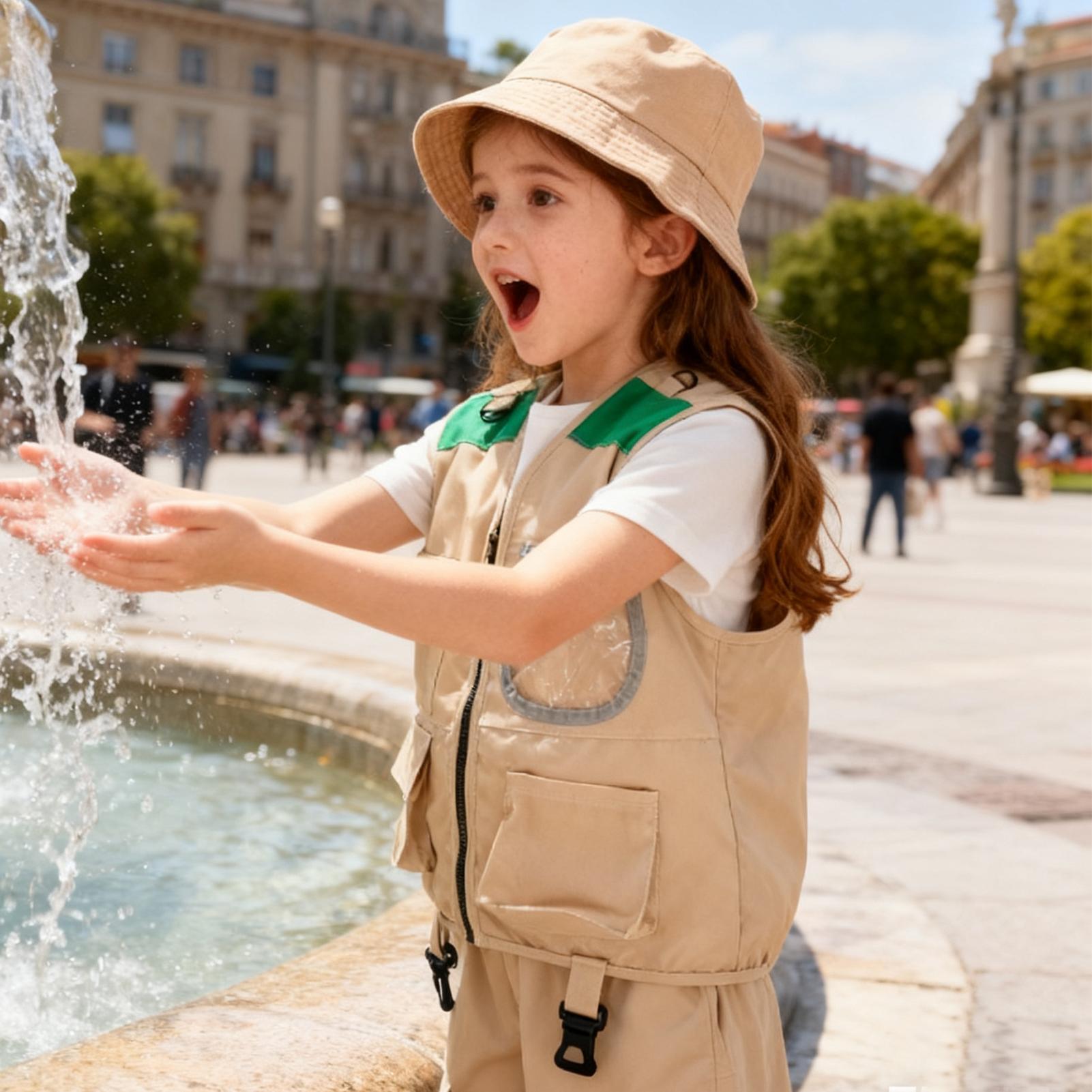Kids Explorer hat and vest Cos - đánh giá và giá Outdoor Adventure Kit For Kids