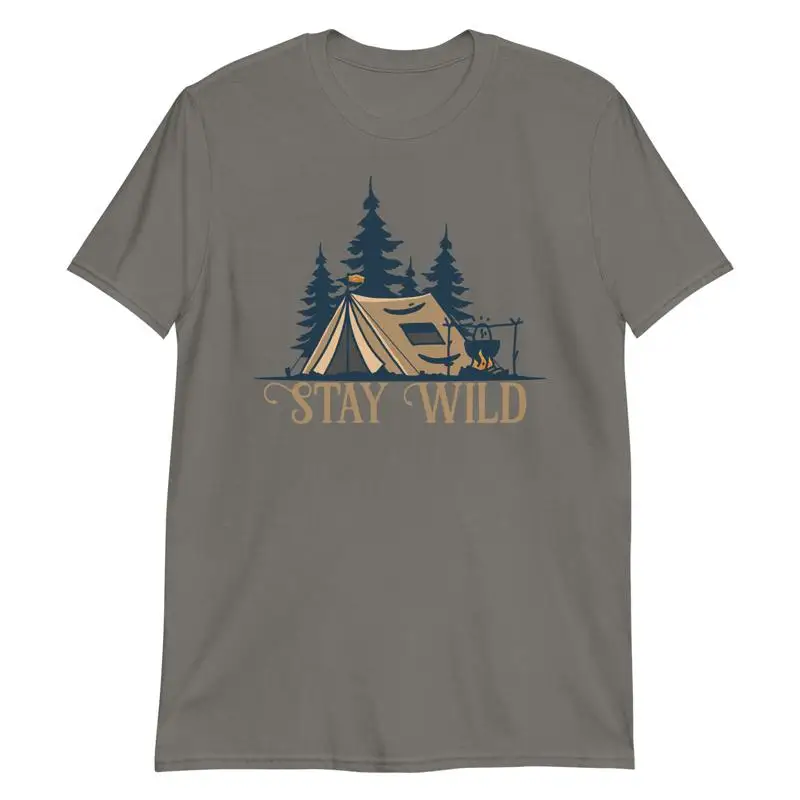 Stay Wild T Shirt Hiking Trave - đánh giá và giá Outdoor Adventure Backpack
